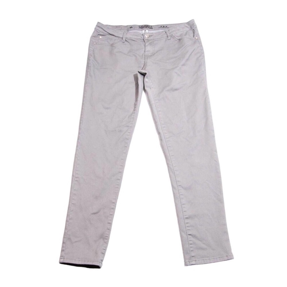Celebrity Pink Jeans Womens 13  - 33x30 Low RIse Skinny Light Gray
